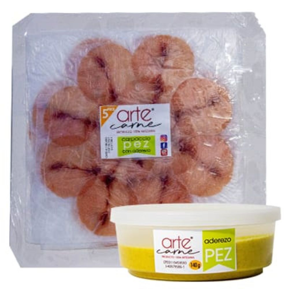 Arte Carne Carpaccio De Pescado Con Aderezo 5 Pack
