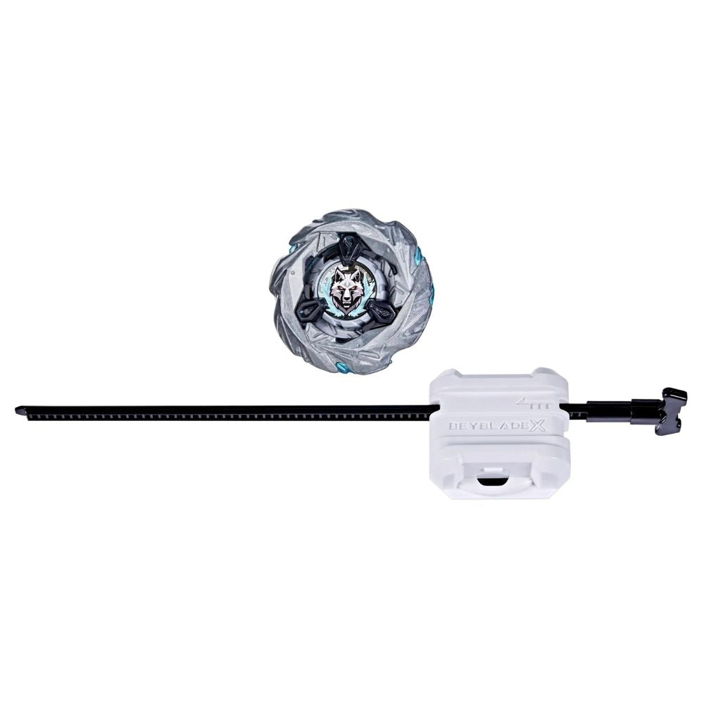 Beyblade X Sterling Wolf 3-80FB Juego Inicial con Lanzador y Top de Lucha Tipo Ataque 8+
