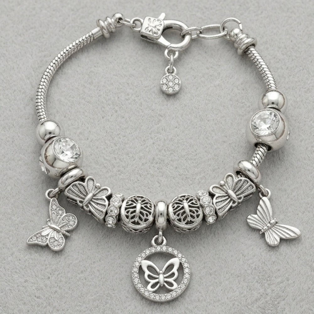Adrienne Vittadini Pulsera Dijes Mariposas
