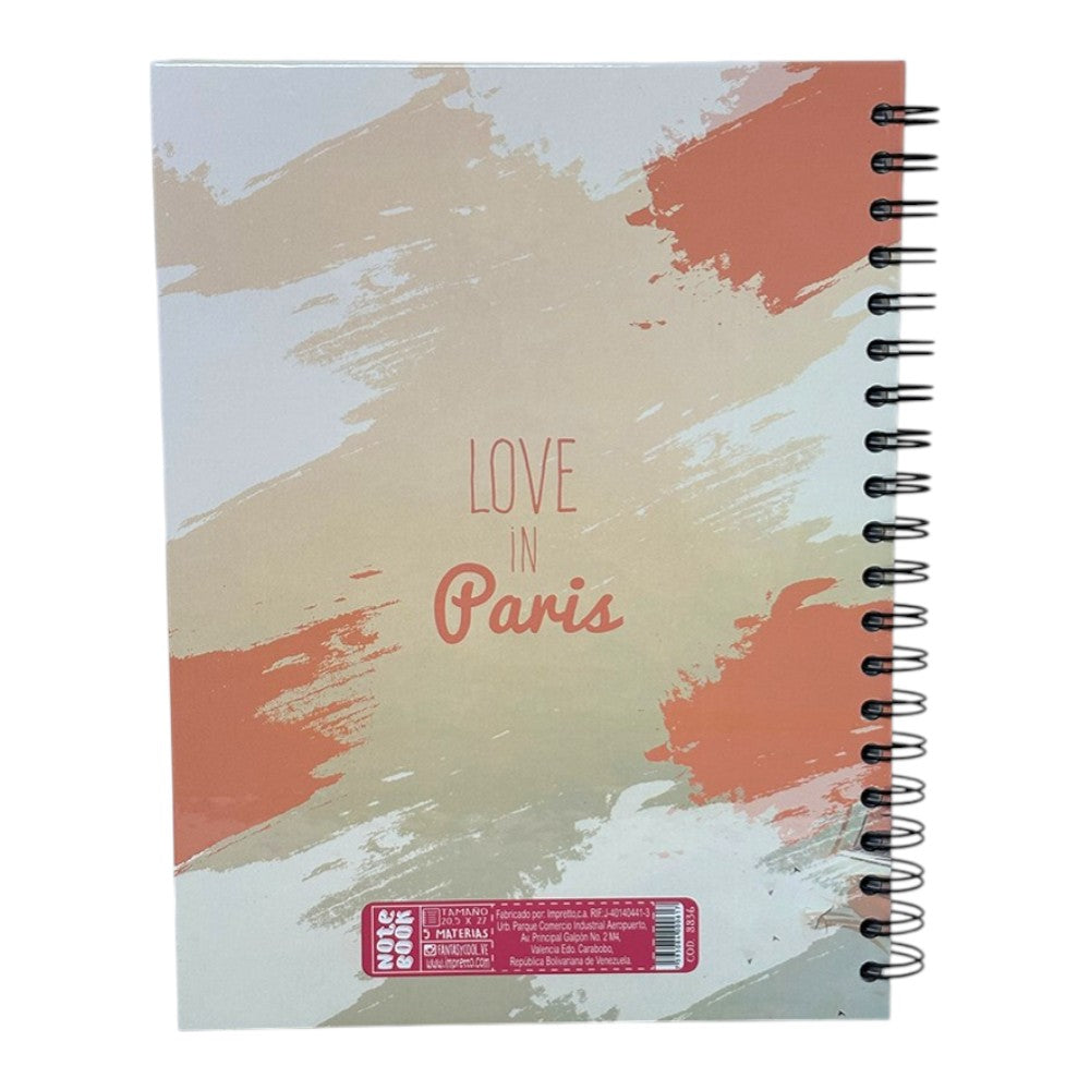 Fantasy Notebook Cuaderno 5 Materias Tapa Dura Diseños Surtidos