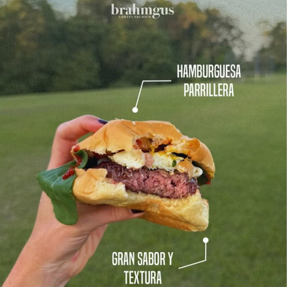 Carne De Hamburguesa Parrillera Brahmgus Meat 6 Und 130gr C/U