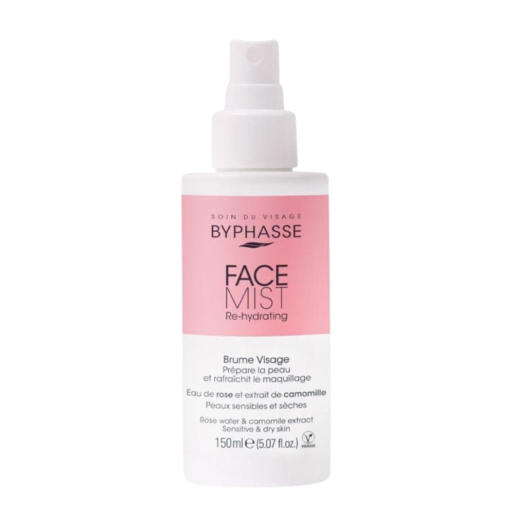 Byphasse Face Mist Re-Hydrating Para Pieles Secas y Sensibles 150ml