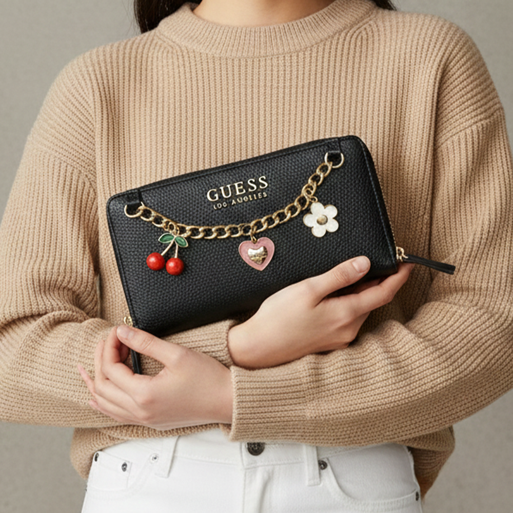 Guess Monedero Lynne SLG Black