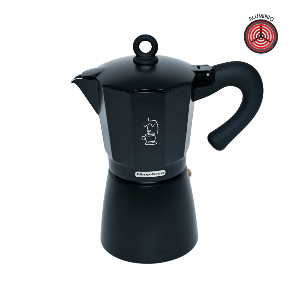 Magefesa Paolo Cafetera Italiana Negra 6 Tazas
