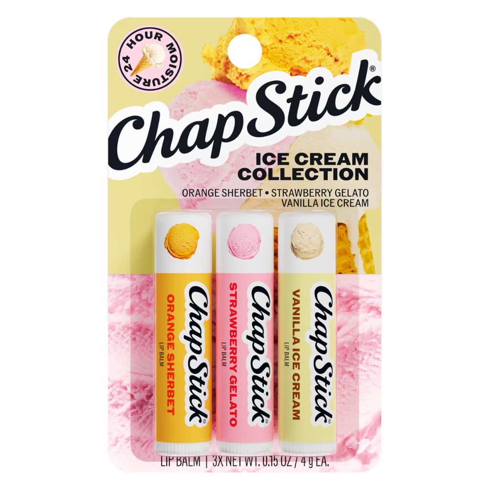 ChapStick Ice Cream Collection Lip Balm Pack 3 und