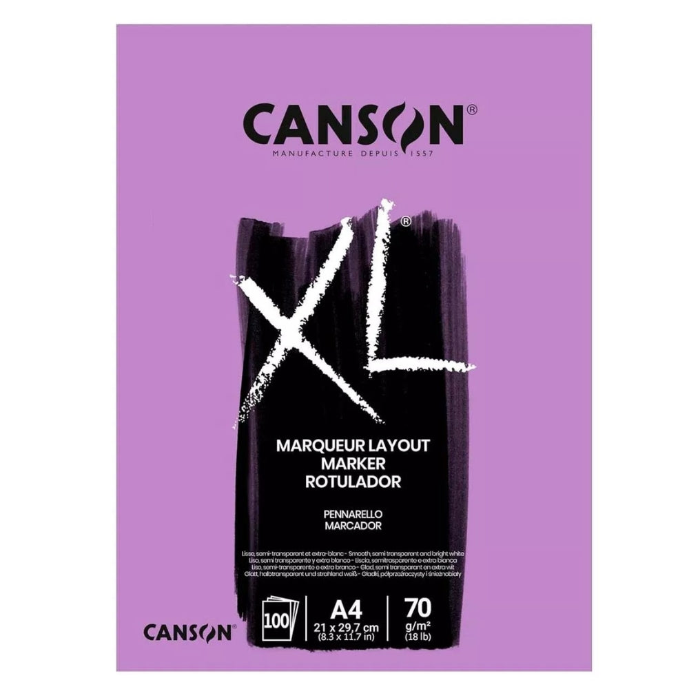 Canson Block Rotulador XL A4 100 Hojas 21 x 29.7cm