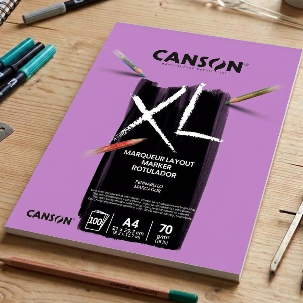 Canson Block Rotulador XL A4 100 Hojas 21 x 29.7cm