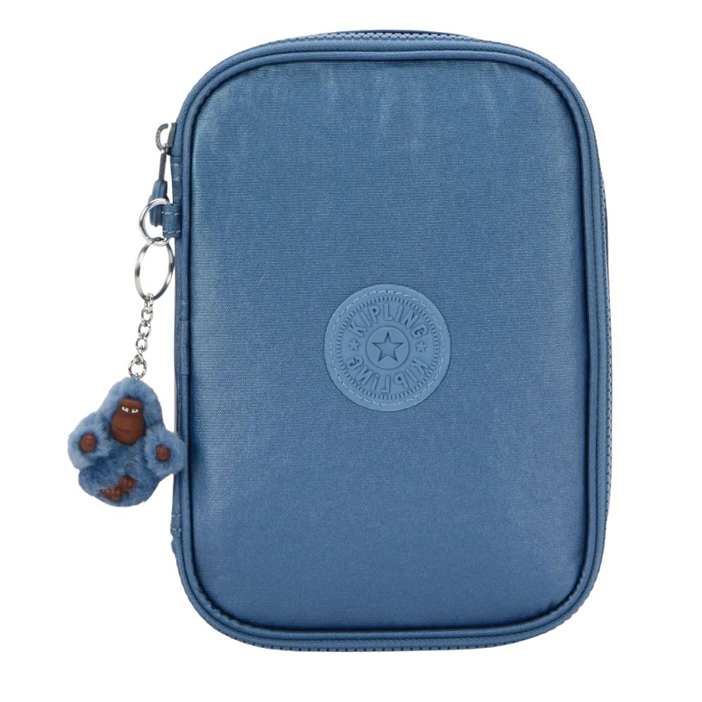 Kipling Cartuchera 100 Pens Crystal Sapphire Metallic