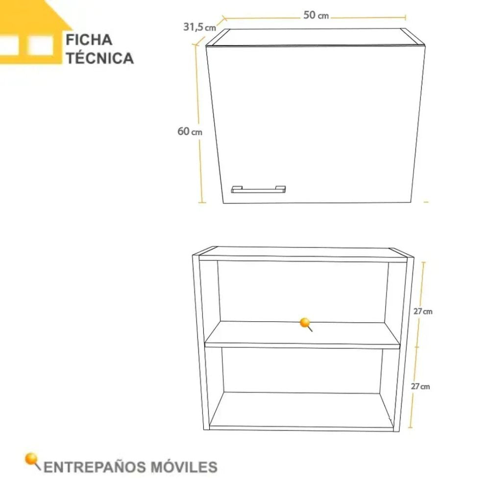 Casalista Módulo Aéreo 1 Puertas Blanco