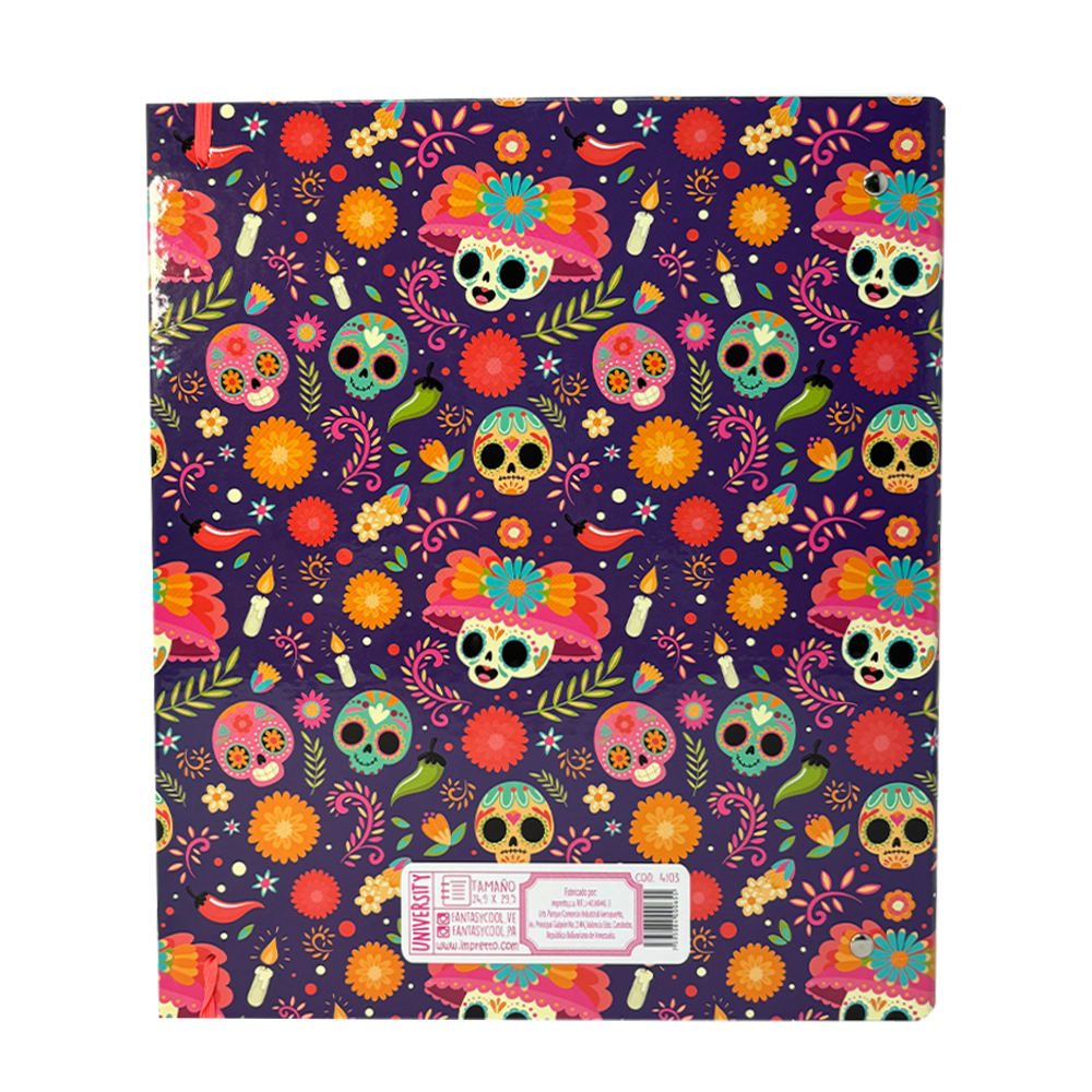Fantasy University Carpeta Con Argollas Tamaño Carta Diseños Surtidos