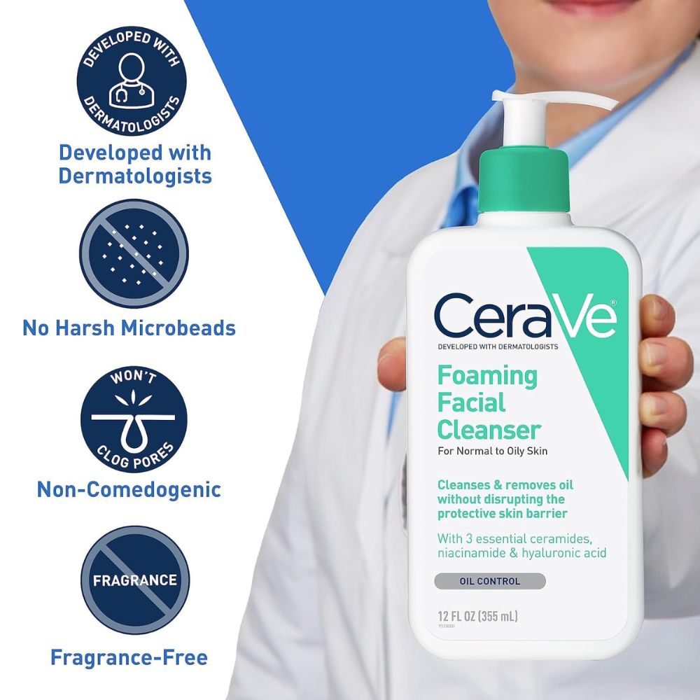 Cerave Limpiador Facial for Normal to Oily Skin 355 ml