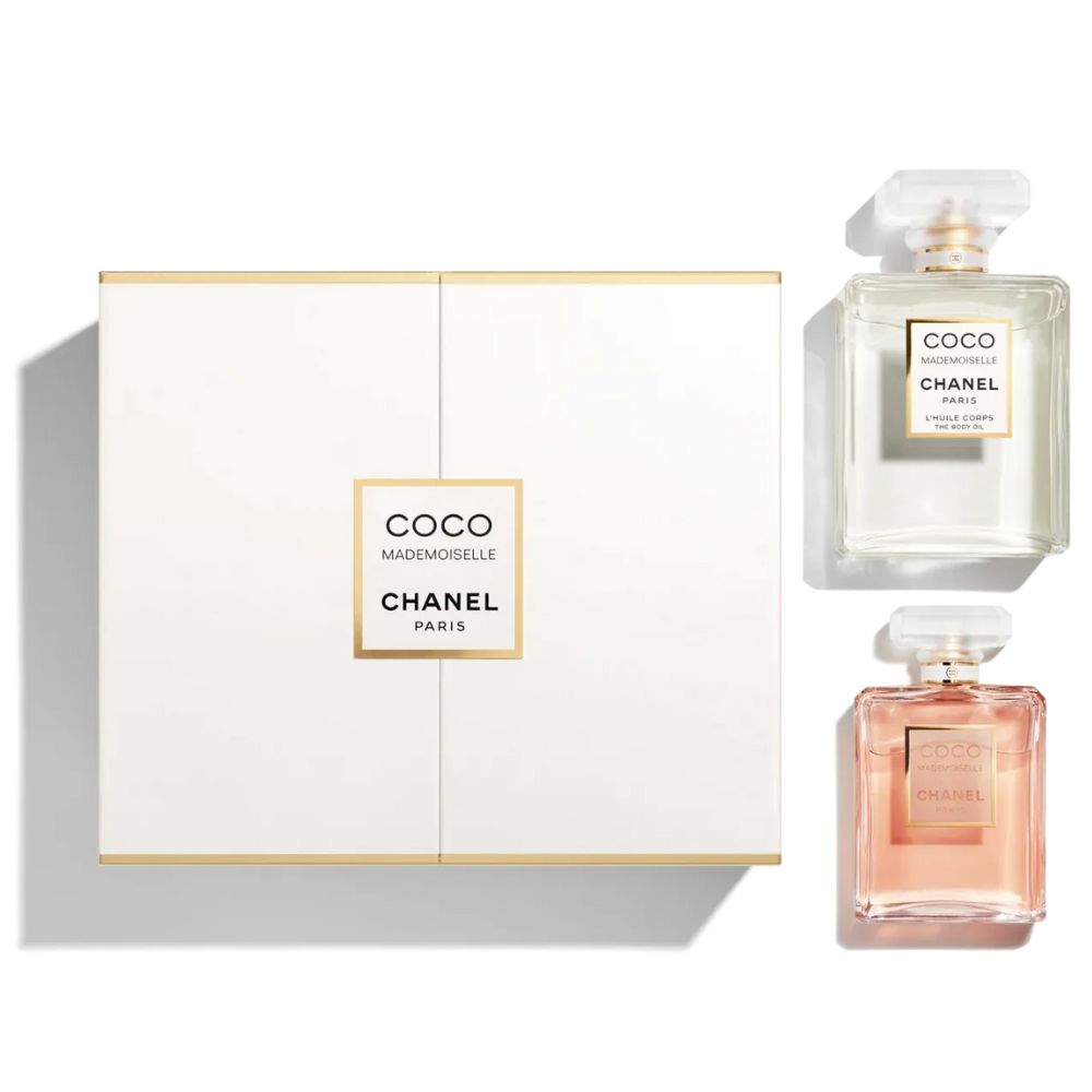Chanel Coco Mademoiselle Eau de Parfum 50ml & Huile Corps Body Oil 100ml For Women