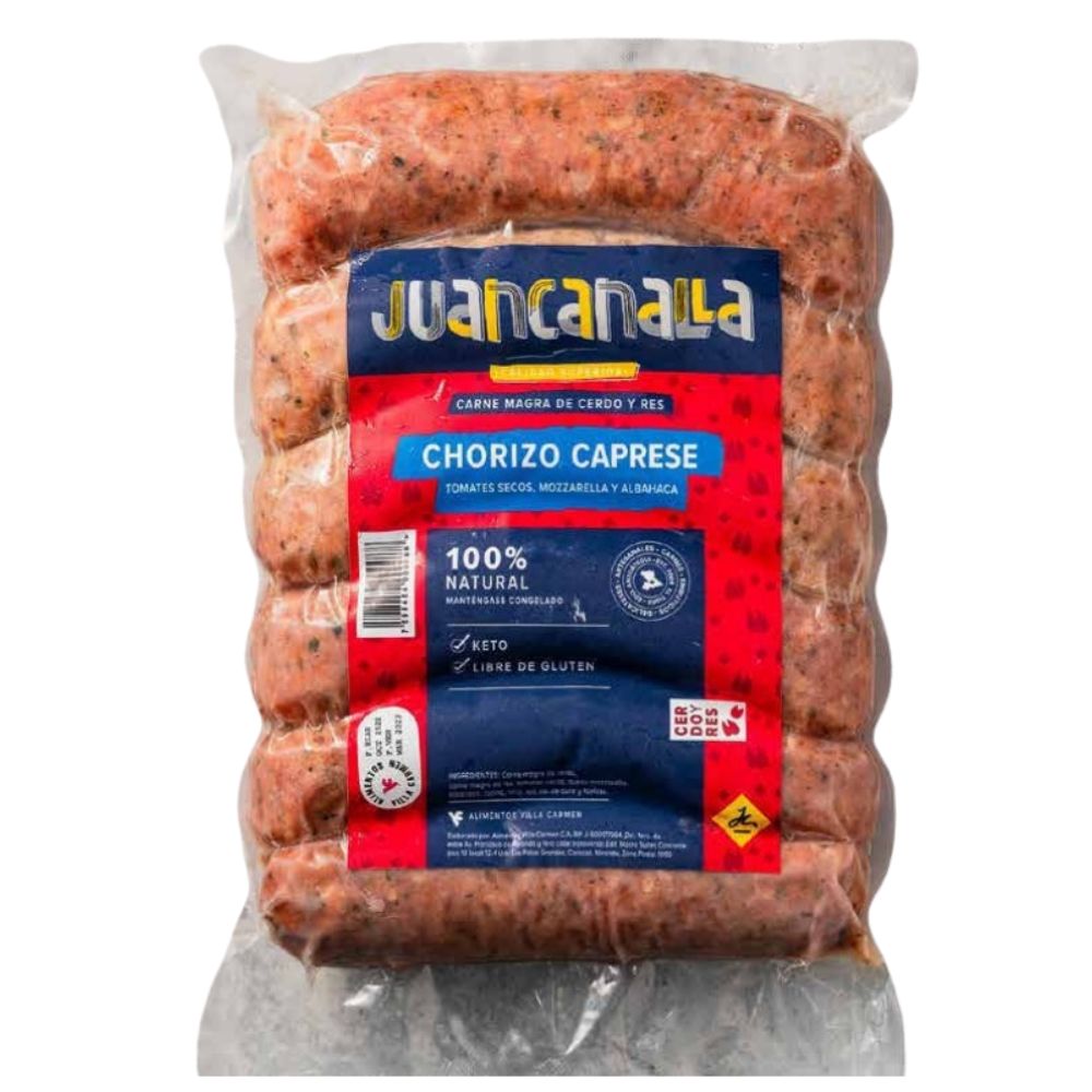 Chorizo Caprese Juan Canalla 6 Und 700gr