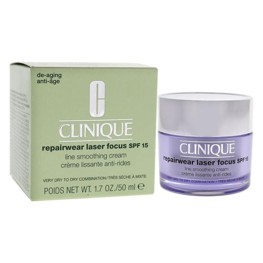 Clinique Repairwear Laser Focus SPF 15 Line Smooting Cream 1,2 Combination Tres Seche Á Mixte 50ml