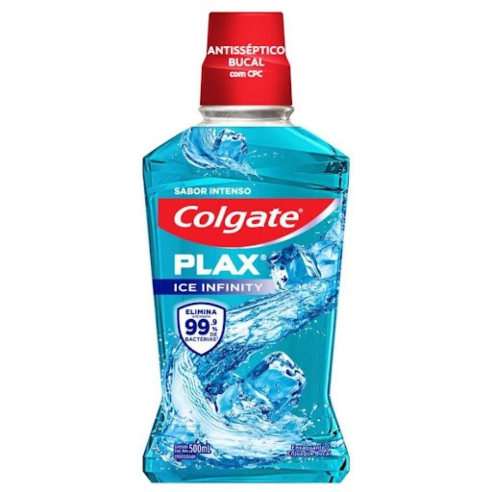 Colgate Enjuague Bucal Plax Ice Infinity 500ml