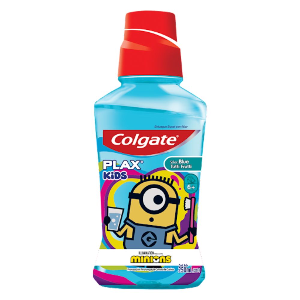 Colgate Enjuague Bucal Plax Kids Minions 250ml