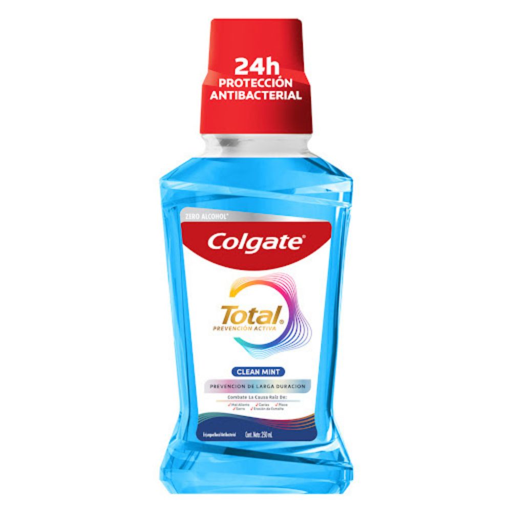 Colgate Enjuague Bucal Total 12 Clean Mint 250ml
