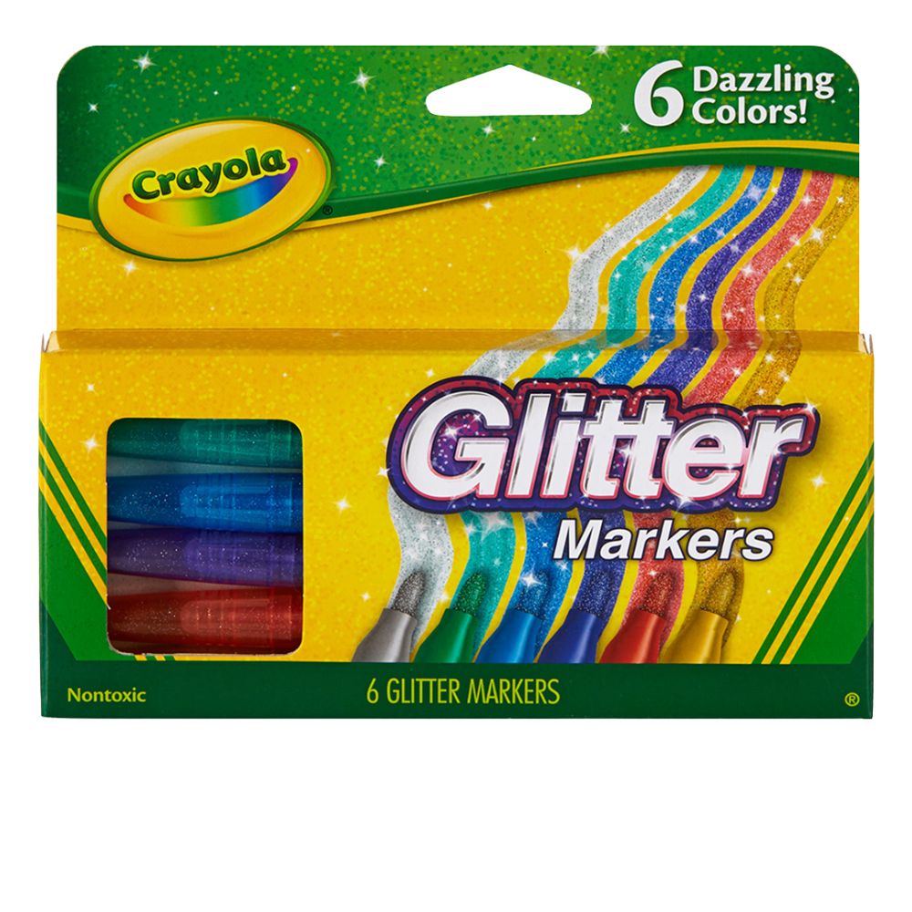Crayola Marcadores Escarchados 6 Und