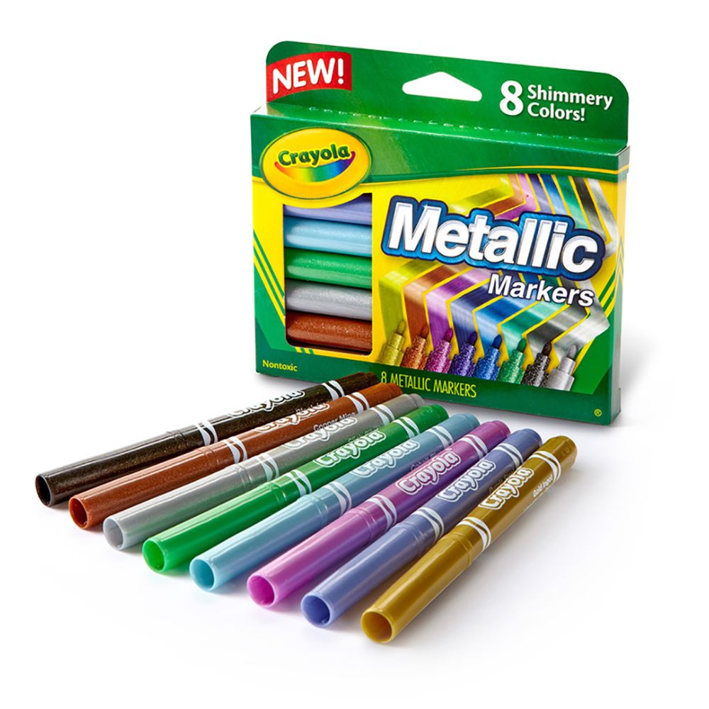 Crayola Marcadores Metalicos 8 Und