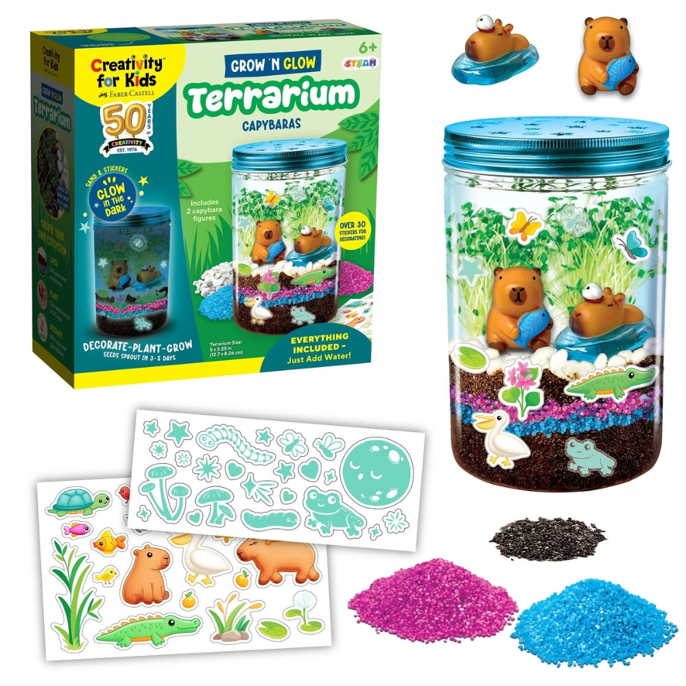 Creativity For Kids Grow'n Glow Terrarium Contents 6+