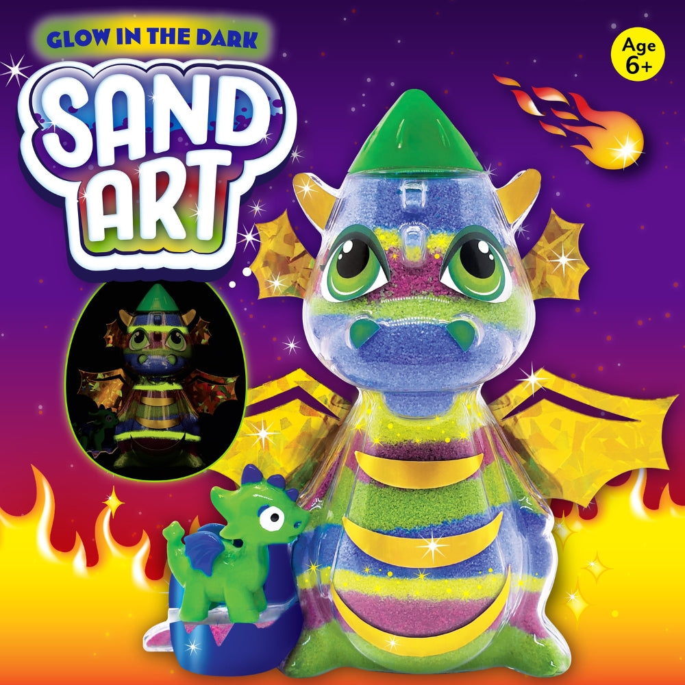 Creativity For Kids Glow In The Dark Sand Art Dragon