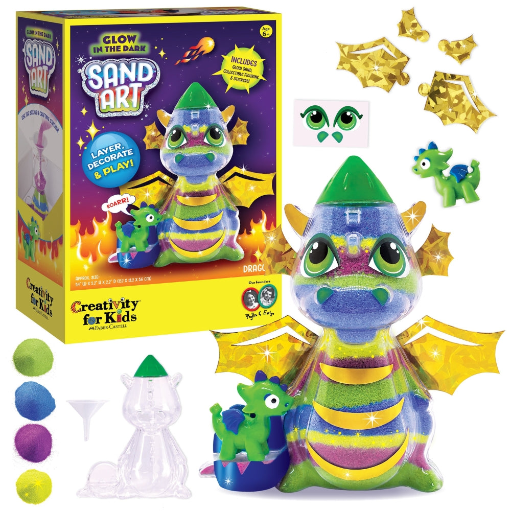 Creativity For Kids Glow In The Dark Sand Art Dragon