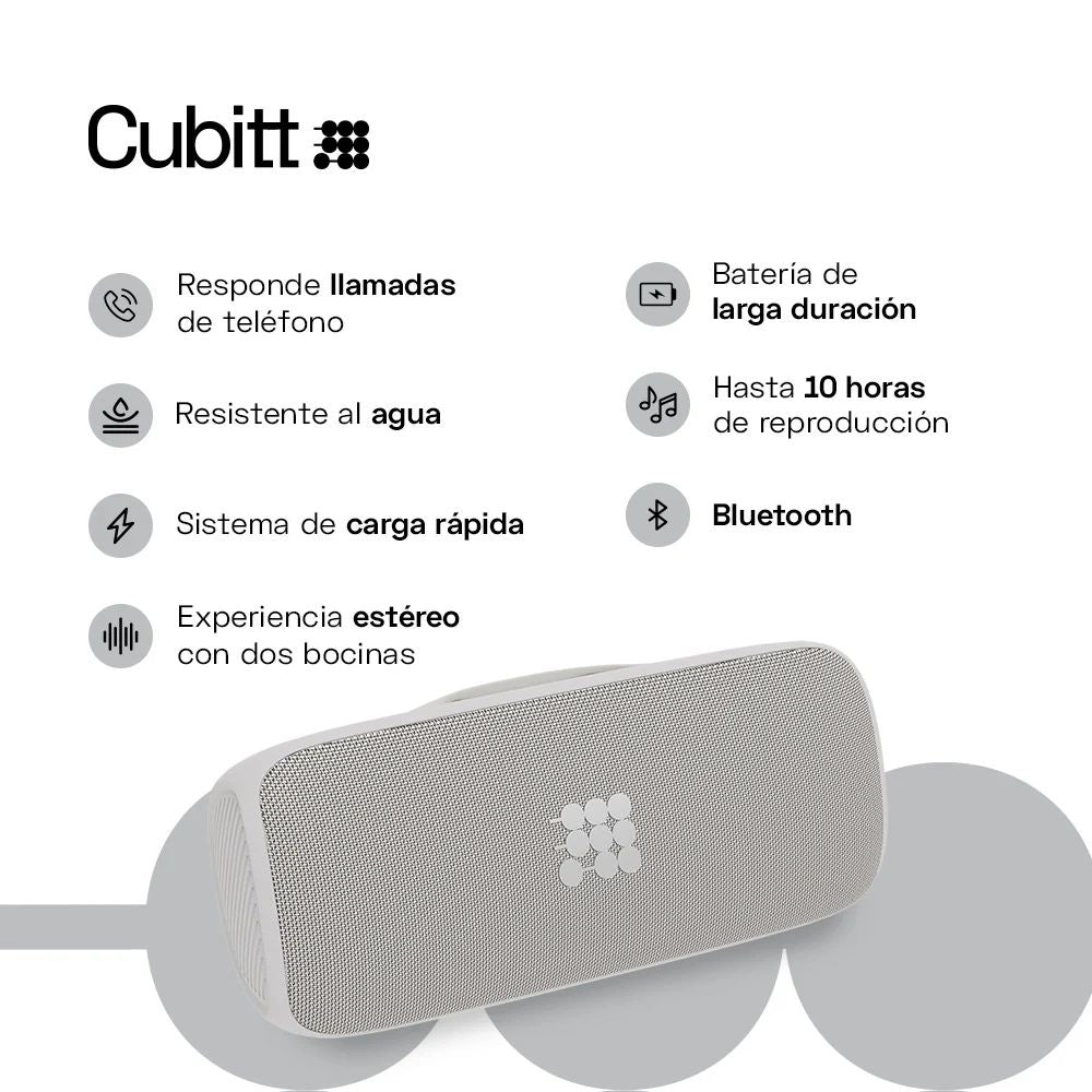 Cubitt Bocina Power Pro Snow White Resistente al Agua