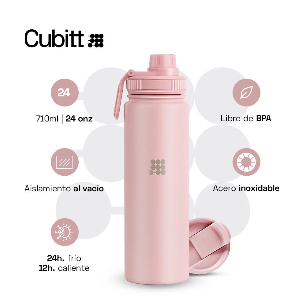 Cubitt Termo Hydro Bottle Dusty Pink