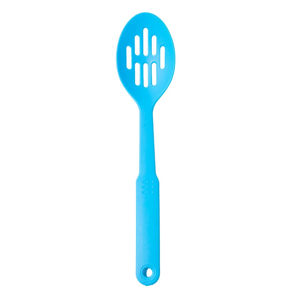 Cuchara de Silicone Con Ranuras 1 Und Colores Varios