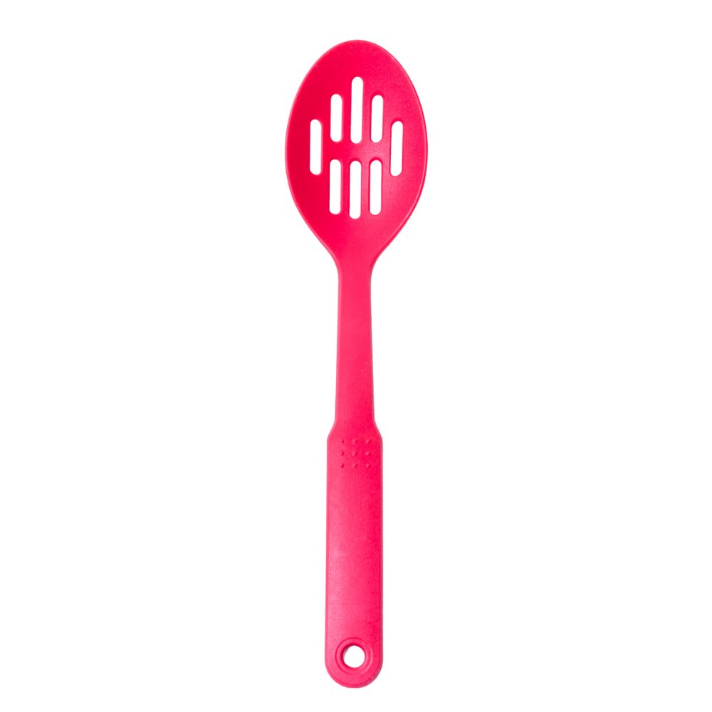 Cuchara de Silicone Con Ranuras 1 Und Colores Varios
