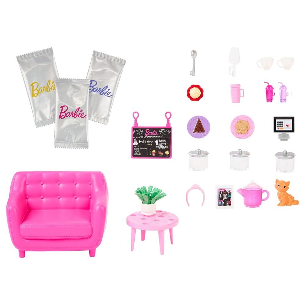 Barbie Café Charmant et Confortable 22 Piezas 5+