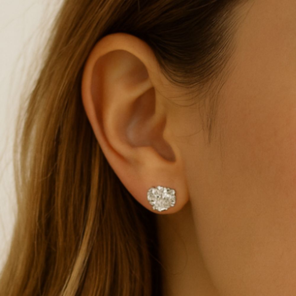 Danecraft Set De Zarcillos Fine Silver Plated Cubic Zirconia 5Und