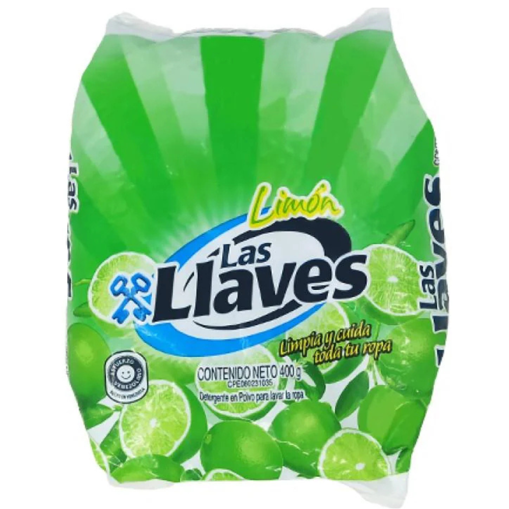 Detergente Las Llaves Limon 400gr Nacional