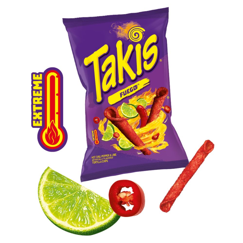 Takis Fuego Rolls Pack 4 Und De 28.4g