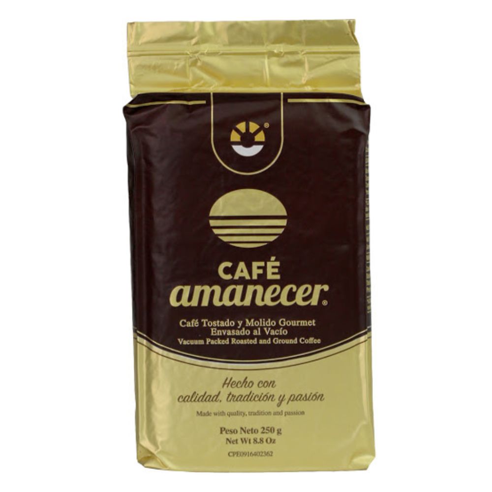 Cafe Amanecer Tostado y Molido Gourmet 250gr