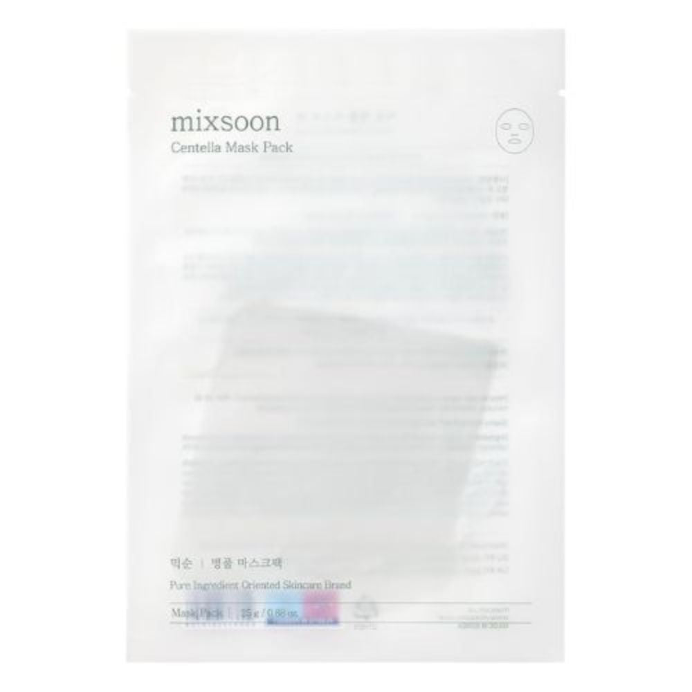 Mixsoon Centella Mask Pack Pure Ingredient Oriented Skincare Brand 25gr 5und