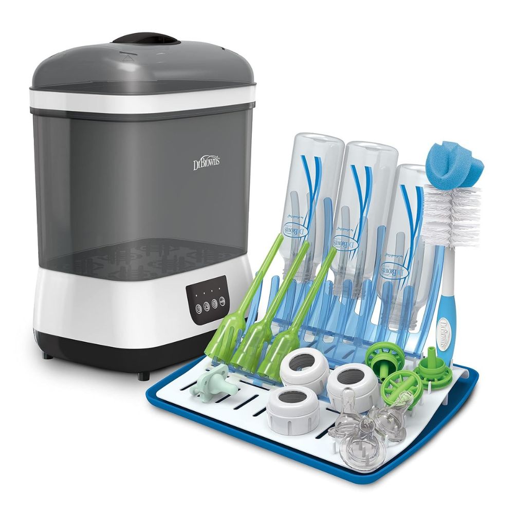 Dr.Brown's Esterilizador/Secador Eléctrico Para Biberones Con Filtro Hepa