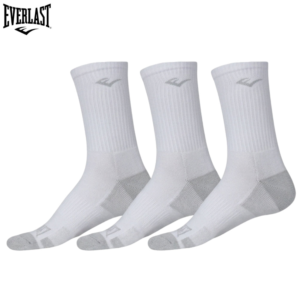 Everlast Men Performance Crew White 10-13 3Pack
