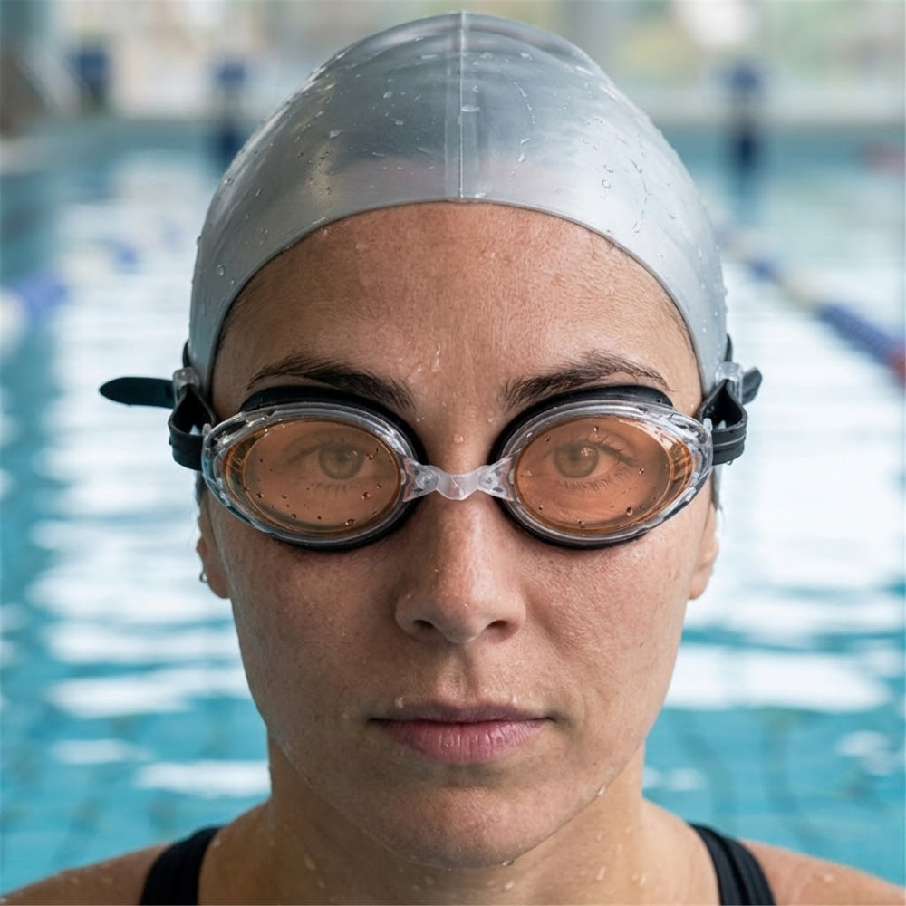 Everlast Lentes De Natación Para Adultos Atlantis Black-Orange
