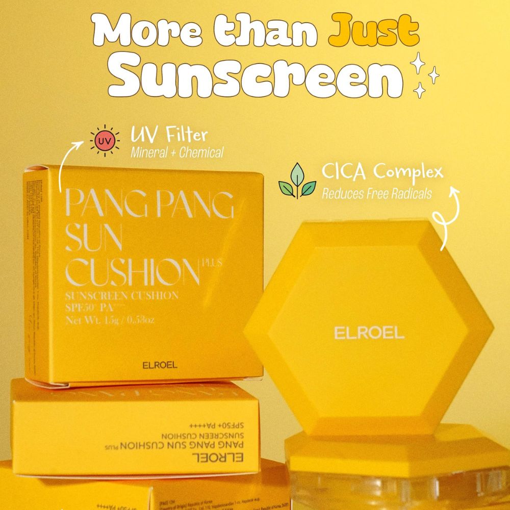 Elroel Pang Pang Sun Cushion Plus Sunscreen 50SPF 15gr