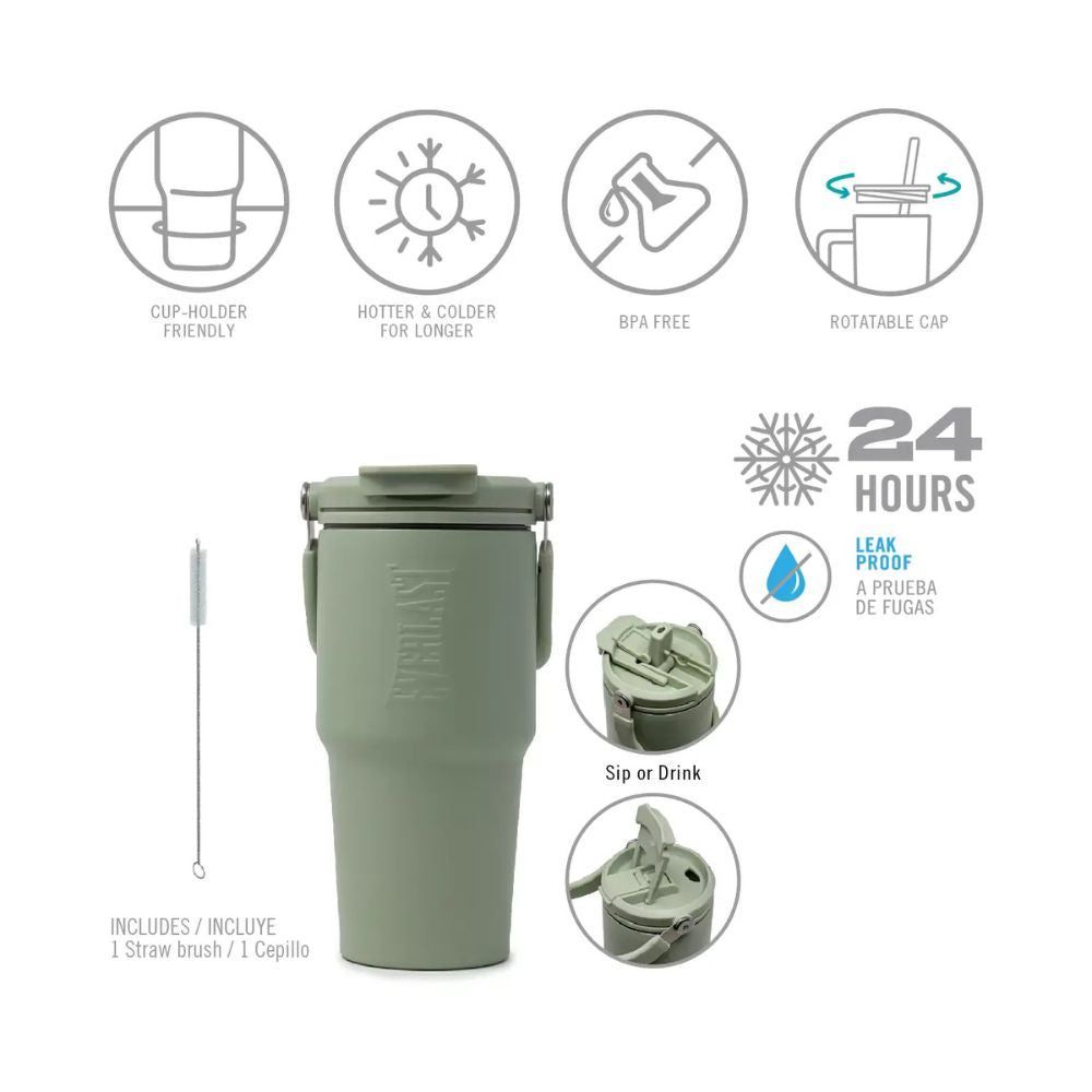 Everlast Vaso Termico Tumbler H2O Color Green 600ml