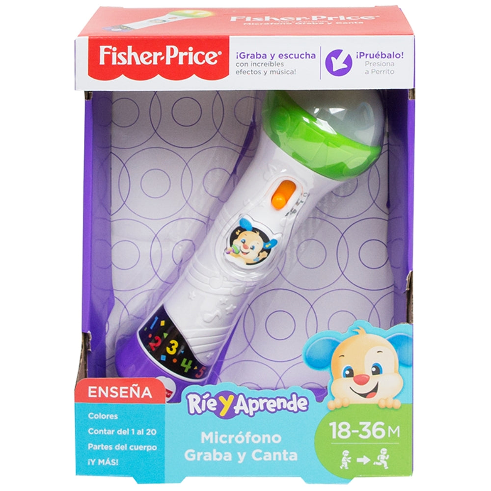 Fisher Price Microfono Graba y Canta 18-36m