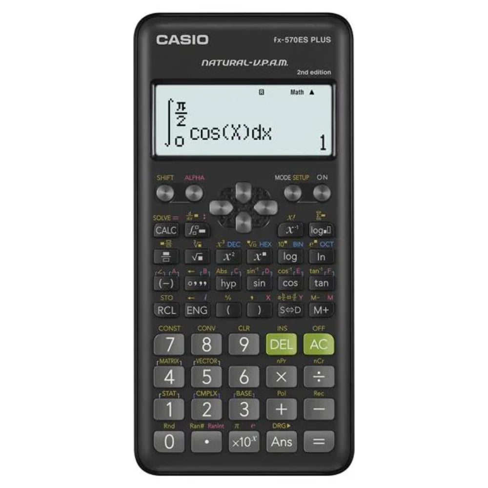 Casio Calculadora Científica Estándar Black fx-570ES Plus-2