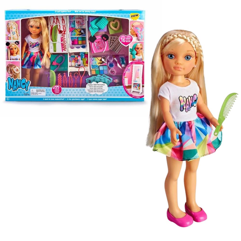 Famosa Muñeca Nancy Espejo 1001 Peinados 3+