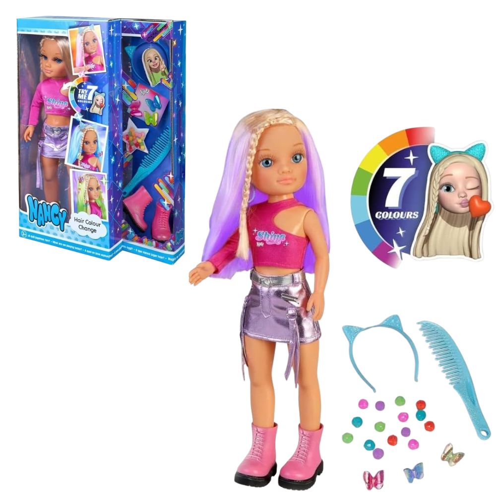 Famosa Muñeca Nancy Hair Colour Change 7 Tonos 3+
