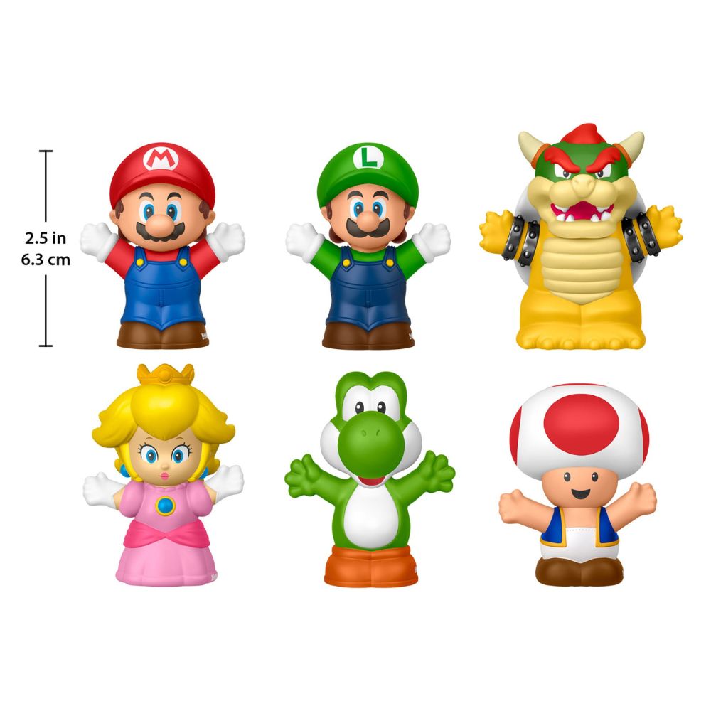 Fisher Price Little People My Mario Set De 6 Juguetes 1+