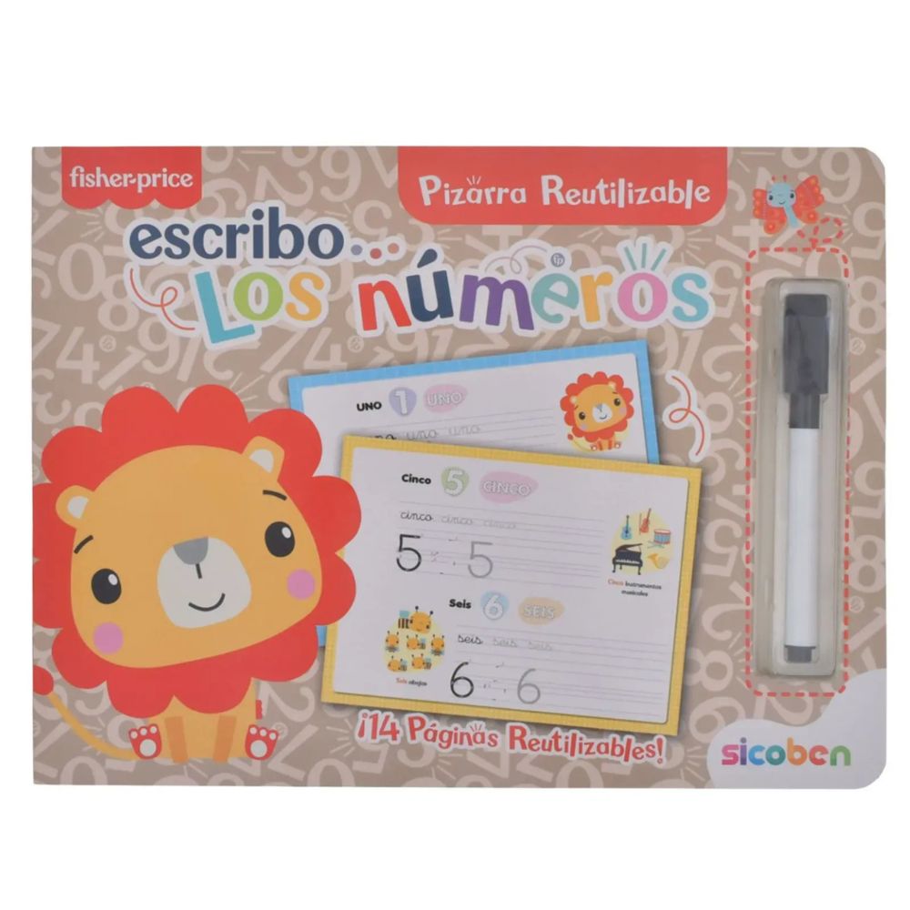 Sicoben Pizarra Fisher Price Libro De Actividades Escribo Los Números