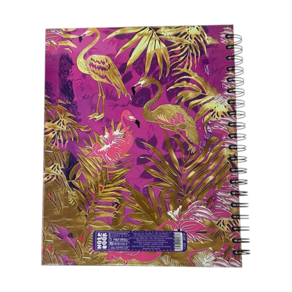 Fantasy Notebook Cuaderno 5 Materias Tapa Dura Diseños Surtidos