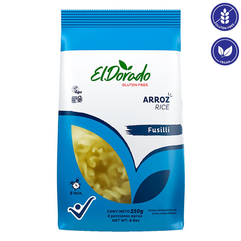 El Dorado Pasta De Arroz Fusilli 250 gr
