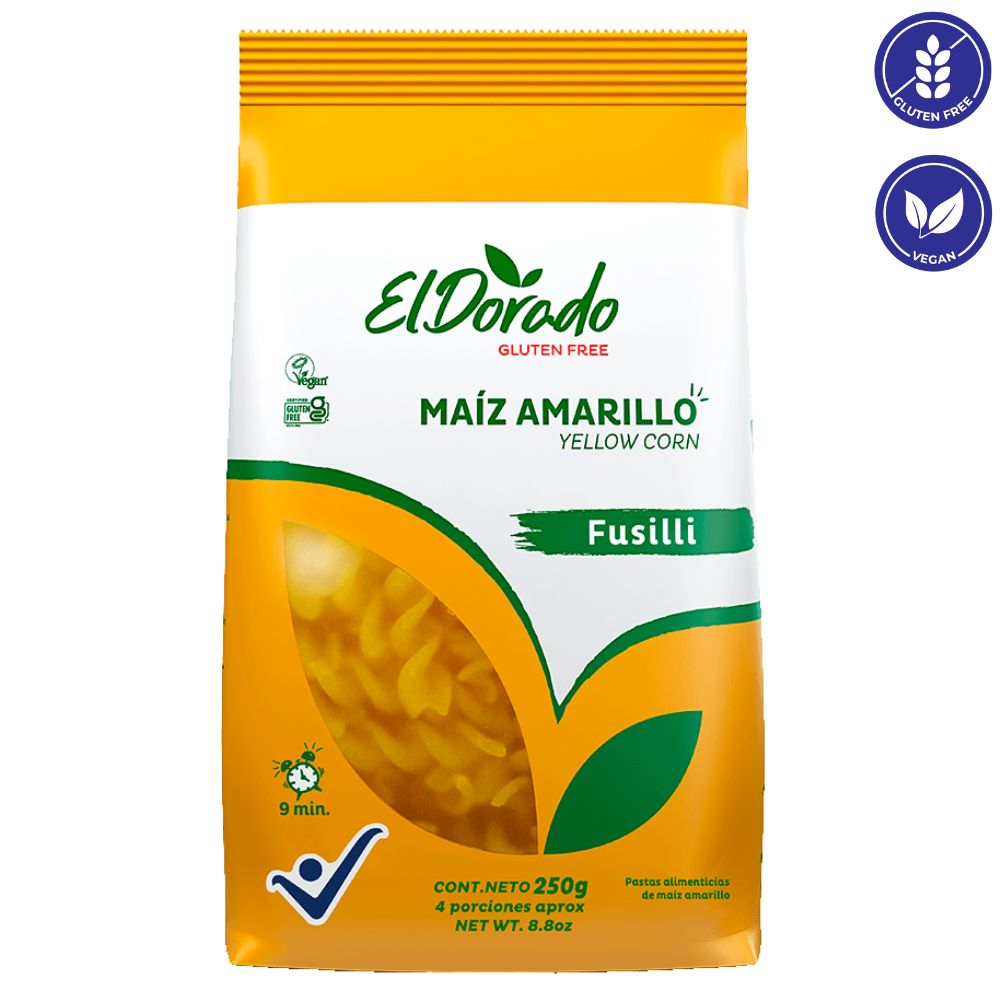 El Dorado Pasta De Maiz Fusilli 250 gr